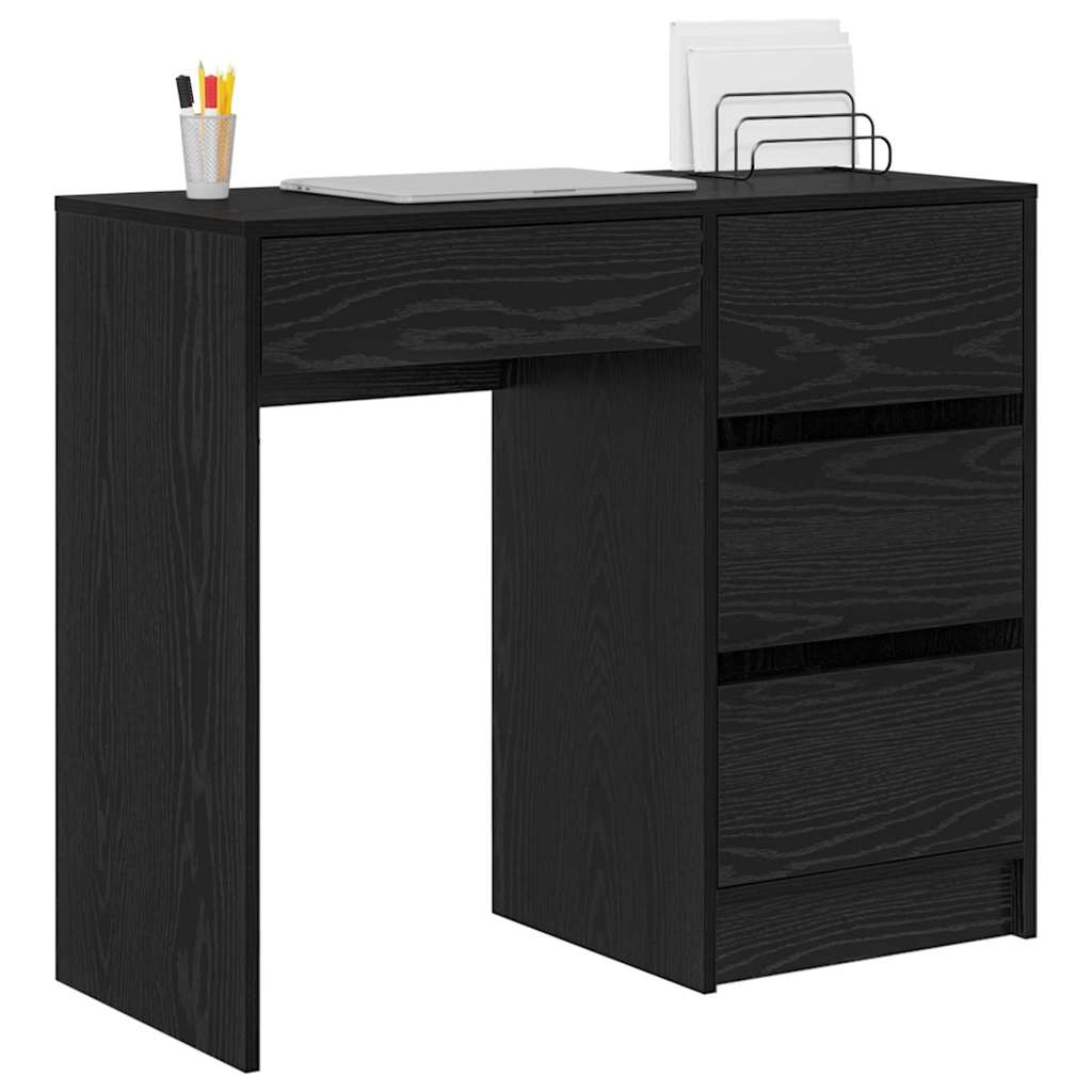 Bureau Chêne noir Bois d'ingénierie 90 x 37,5 x 75 cm