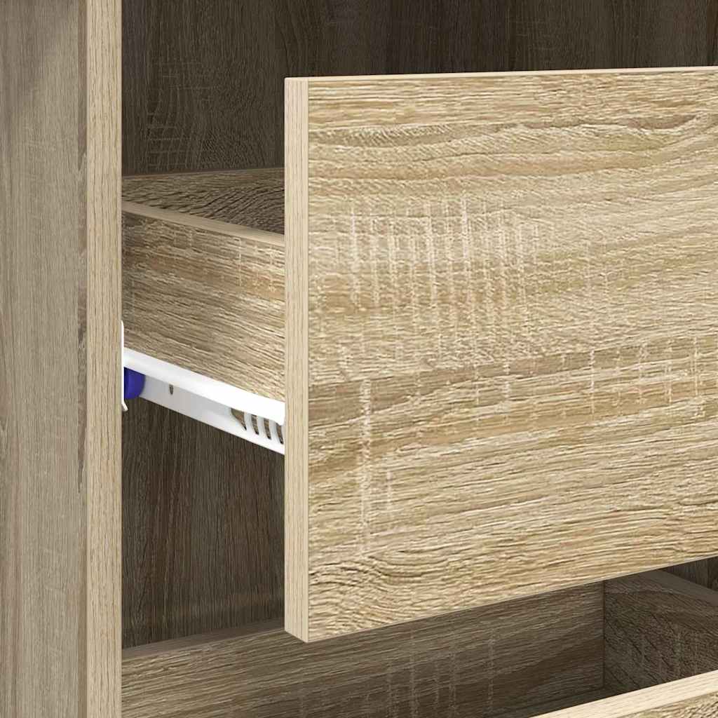 Bureau Chêne Sonoma 90 x 37,5 x 75 cm Bois d'ingénierie - XIOS