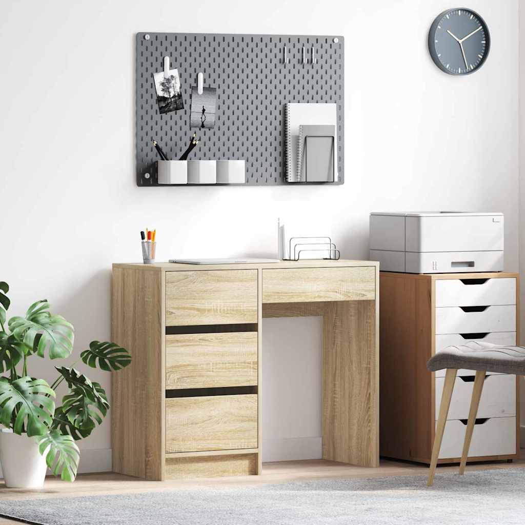 Bureau Chêne Sonoma 90 x 37,5 x 75 cm Bois d'ingénierie - XIOS