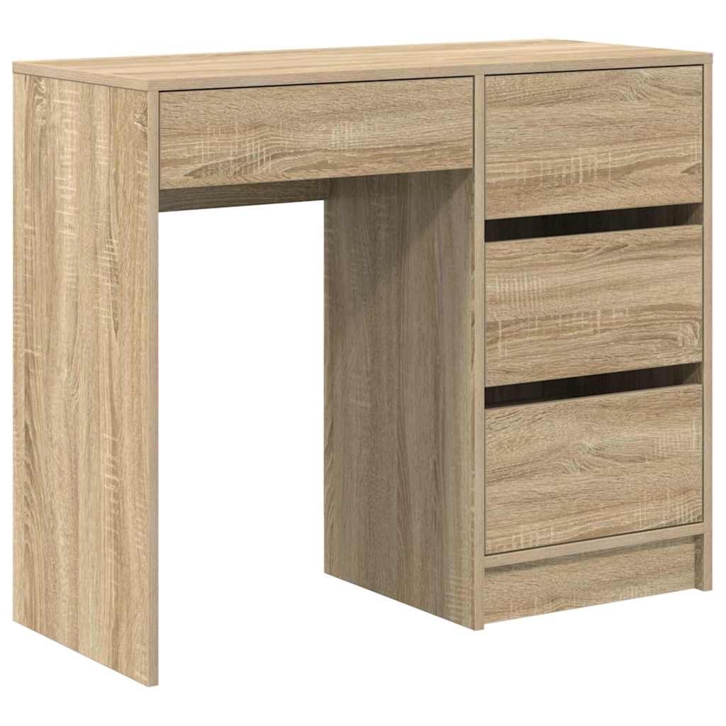 Bureau Chêne Sonoma 90 x 37,5 x 75 cm Bois d'ingénierie - XIOS