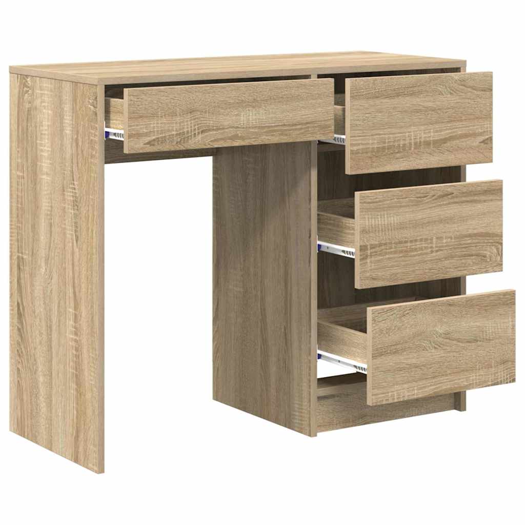 Bureau Chêne Sonoma 90 x 37,5 x 75 cm Bois d'ingénierie - XIOS