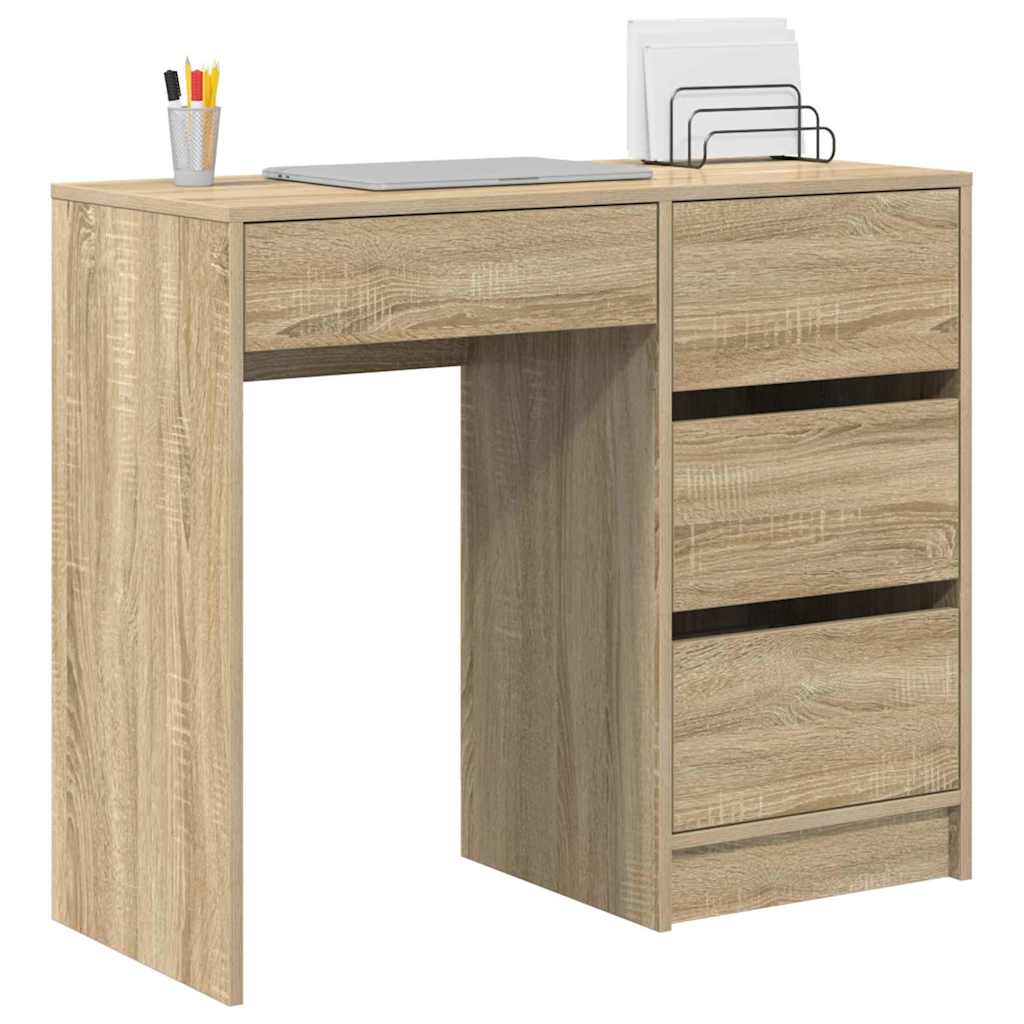 Bureau Chêne Sonoma 90 x 37,5 x 75 cm Bois d'ingénierie - XIOS