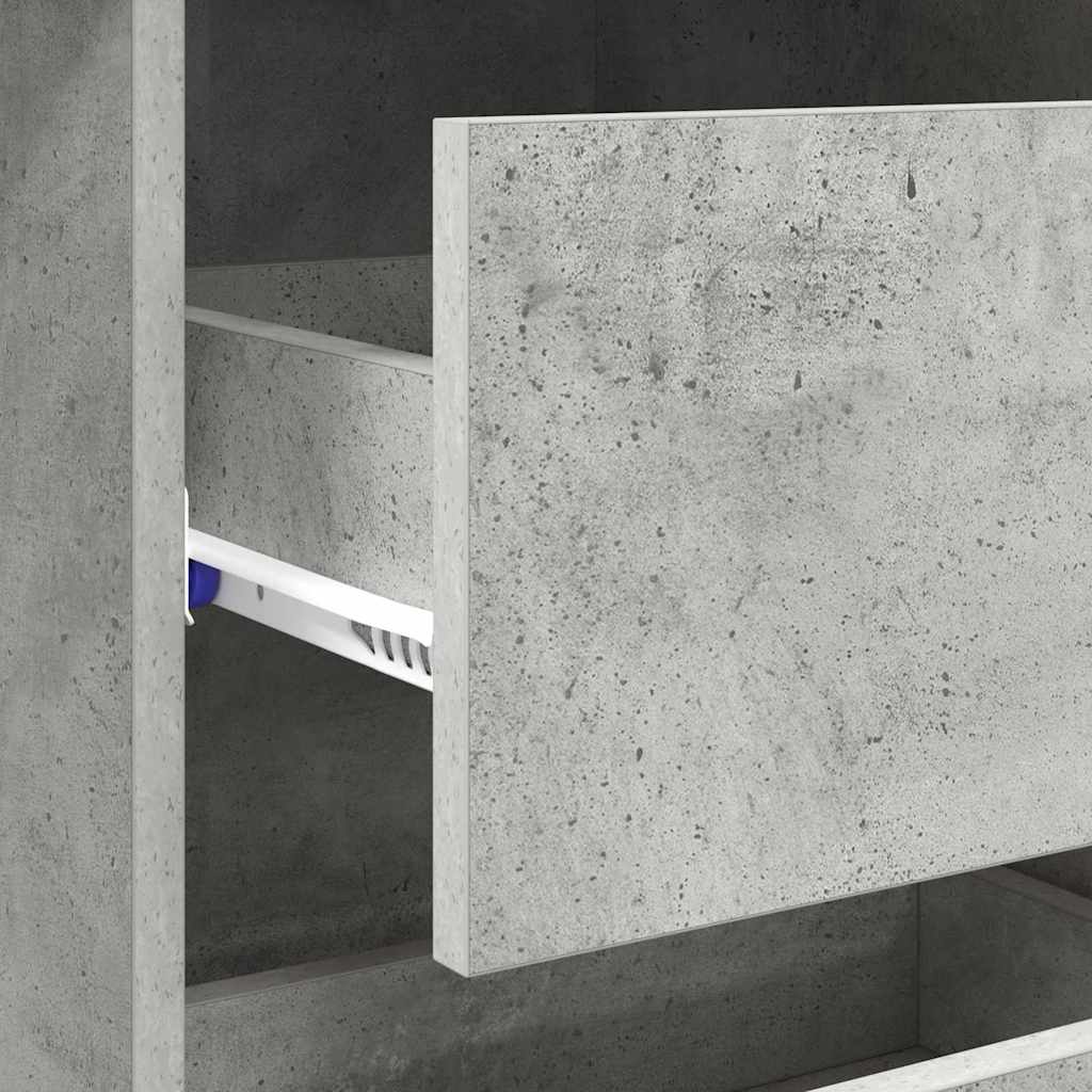 Bureau Gris béton 90 x 37,5 x 75 cm Bois d'ingénierie - XIOS