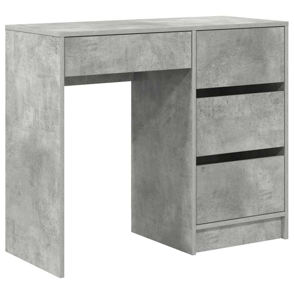 Bureau Gris béton 90 x 37,5 x 75 cm Bois d'ingénierie - XIOS