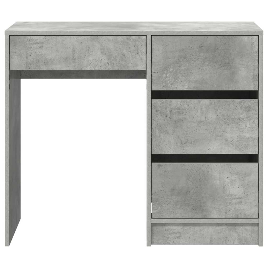 Bureau Gris béton 90 x 37,5 x 75 cm Bois d'ingénierie - XIOS