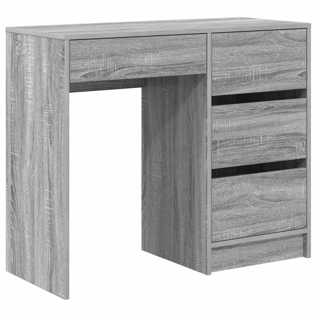 Bureau Gris Sonoma 90 x 37,5 x 75 cm Bois d'ingénierie - XIOS