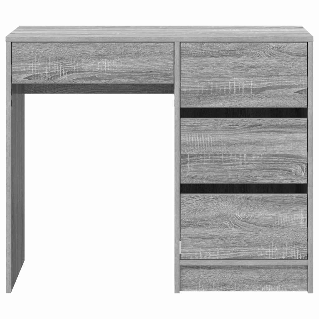 Bureau Gris Sonoma 90 x 37,5 x 75 cm Bois d'ingénierie - XIOS