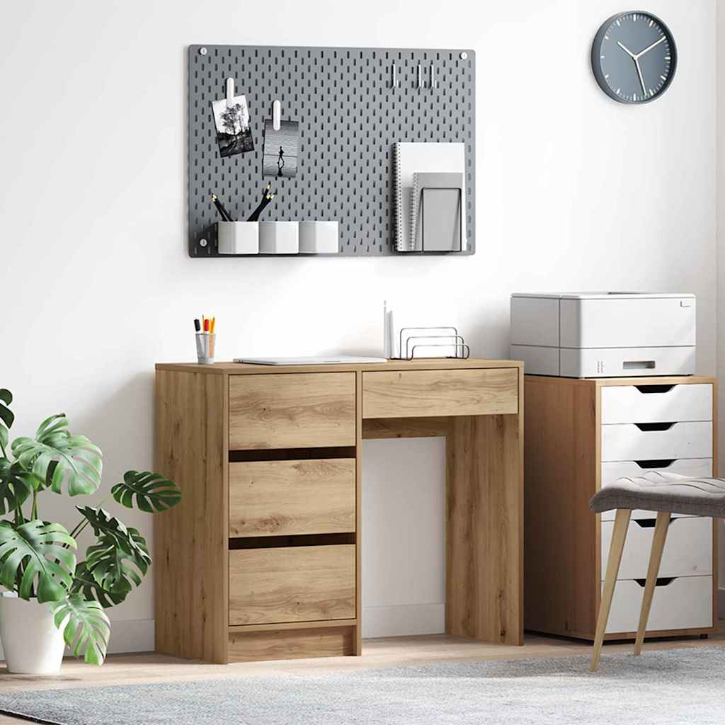 Bureau Chêne artisanal 90 x 37,5 x 75 cm Bois d'ingénierie - XIOS