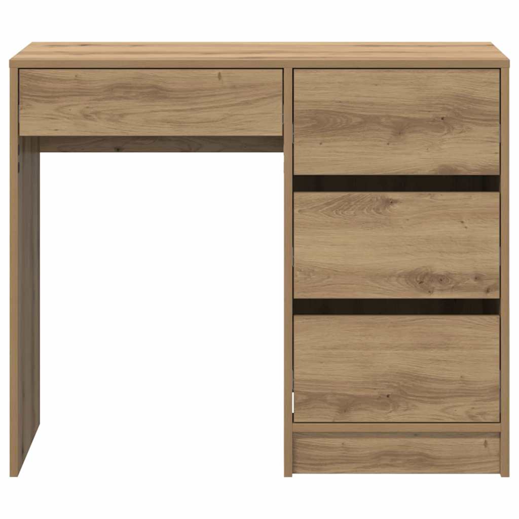 Bureau chêne artisanal 90 x 37,5 x 75 cm Bois d'ingénierie - XIOS