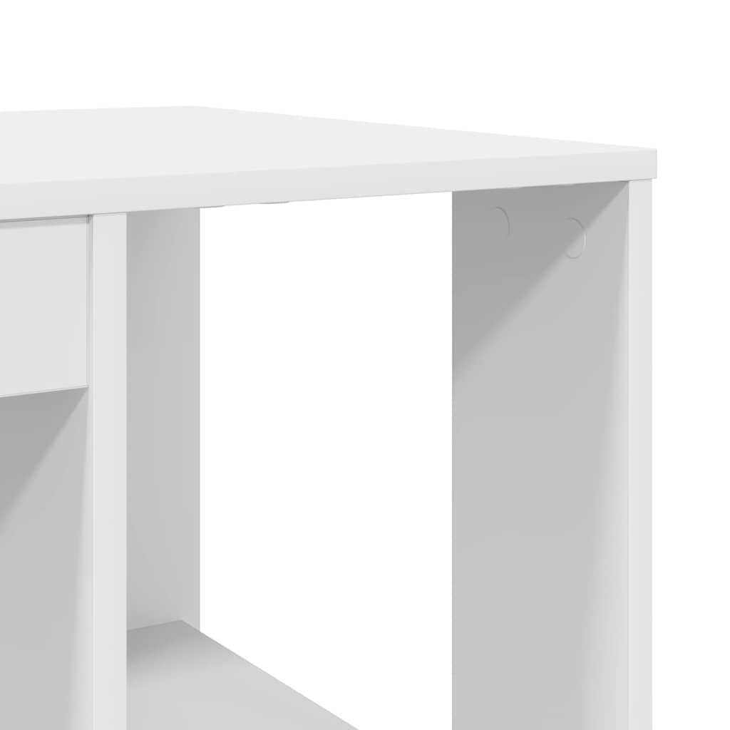 Bureau avec Rangement avec étagère Blanc 130 x 50,5 x 75 cm - XIOS