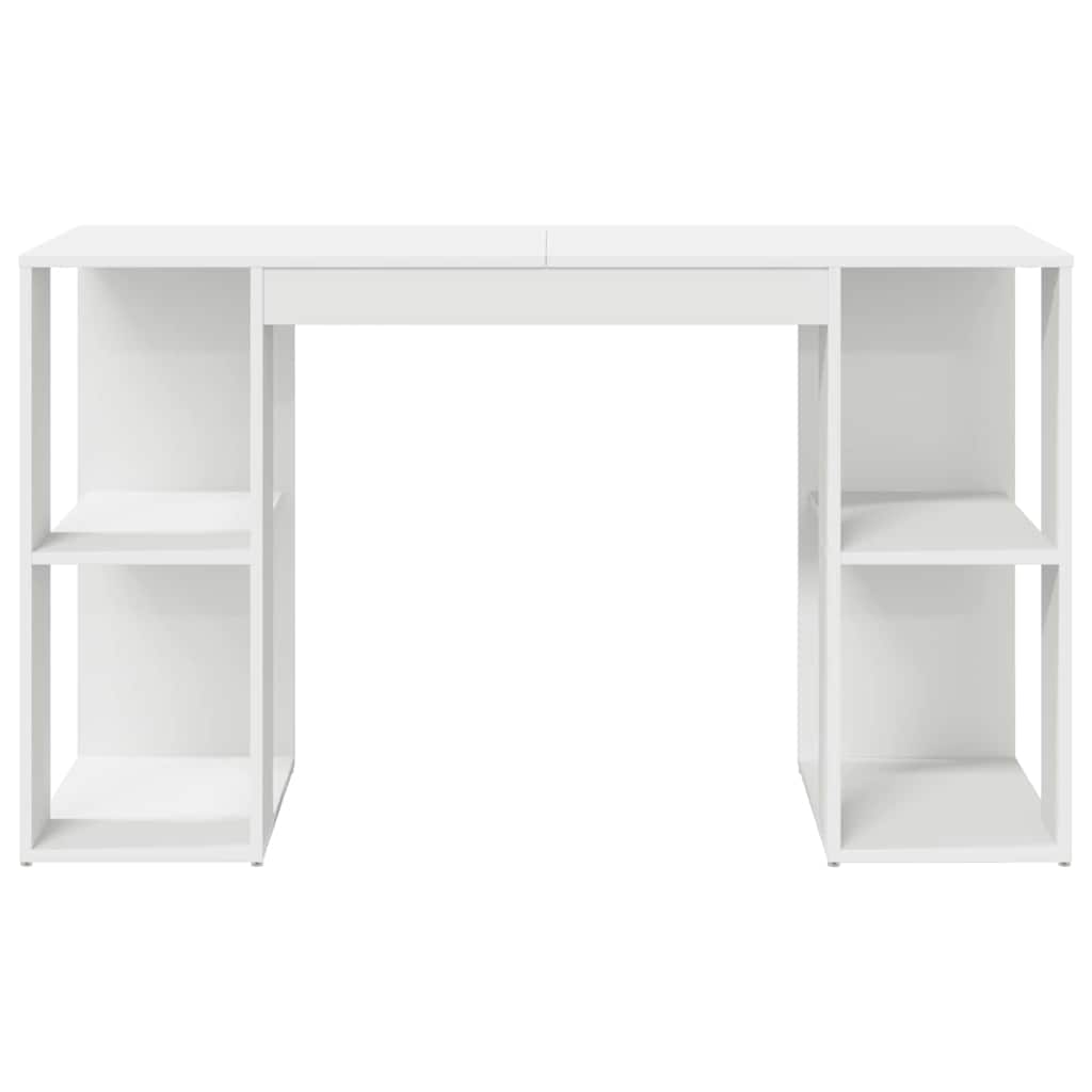 Bureau avec Rangement avec étagère Blanc 130 x 50,5 x 75 cm - XIOS