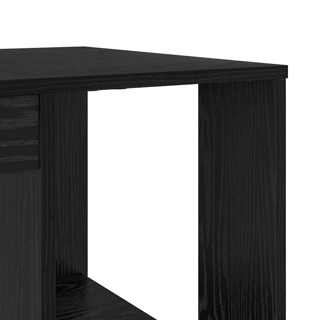 Bureau avec Rangement Chêne noir 130 x 50,5 x 75 cm - XIOS