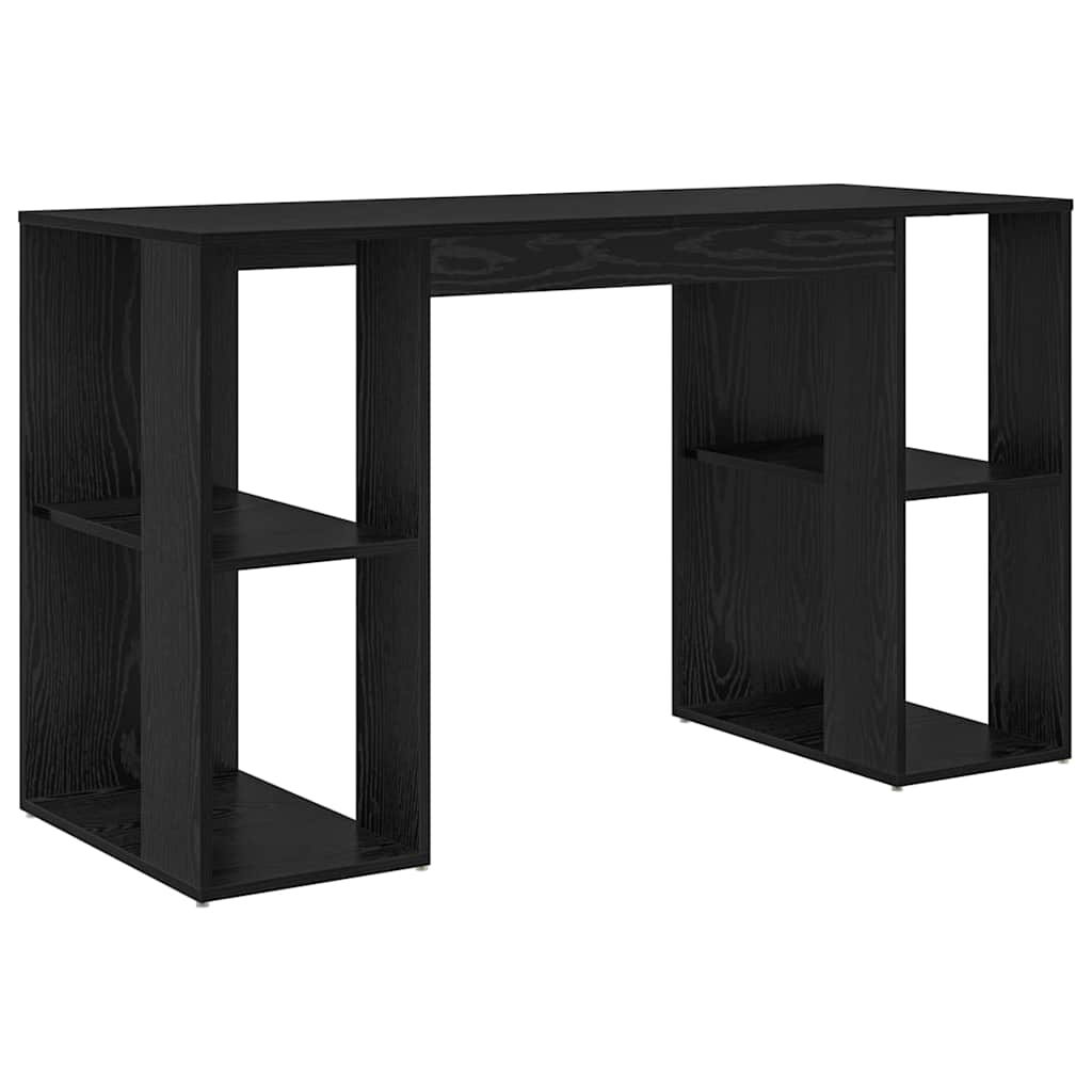 Bureau avec Rangement Chêne noir 130 x 50,5 x 75 cm - XIOS