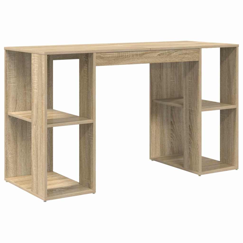 Bureau avec Rangement Chêne sonoma 130 x 50,5 x 75 cm - XIOS