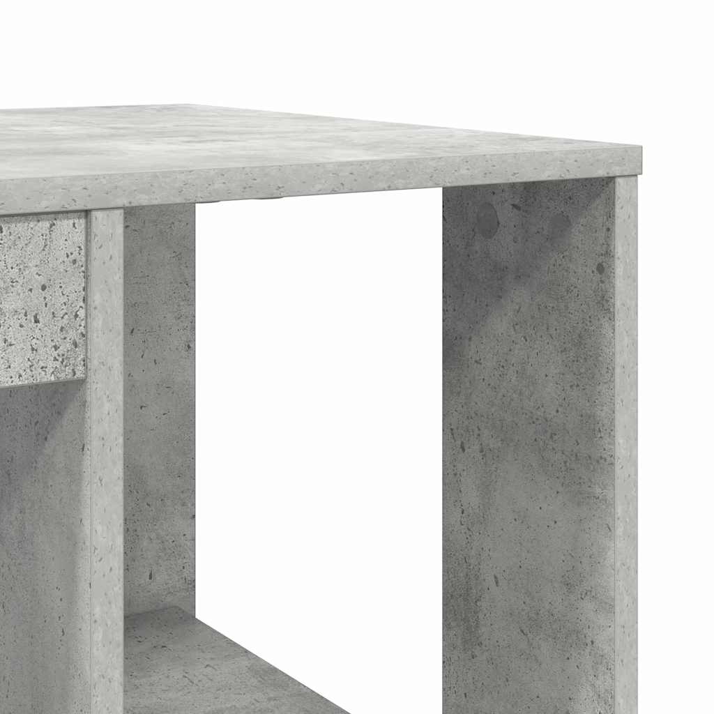 Bureau avec Rangement Gris béton 130 x 50,5 x 75 cm - XIOS