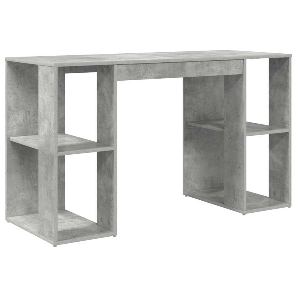 Bureau avec Rangement Gris béton 130 x 50,5 x 75 cm - XIOS