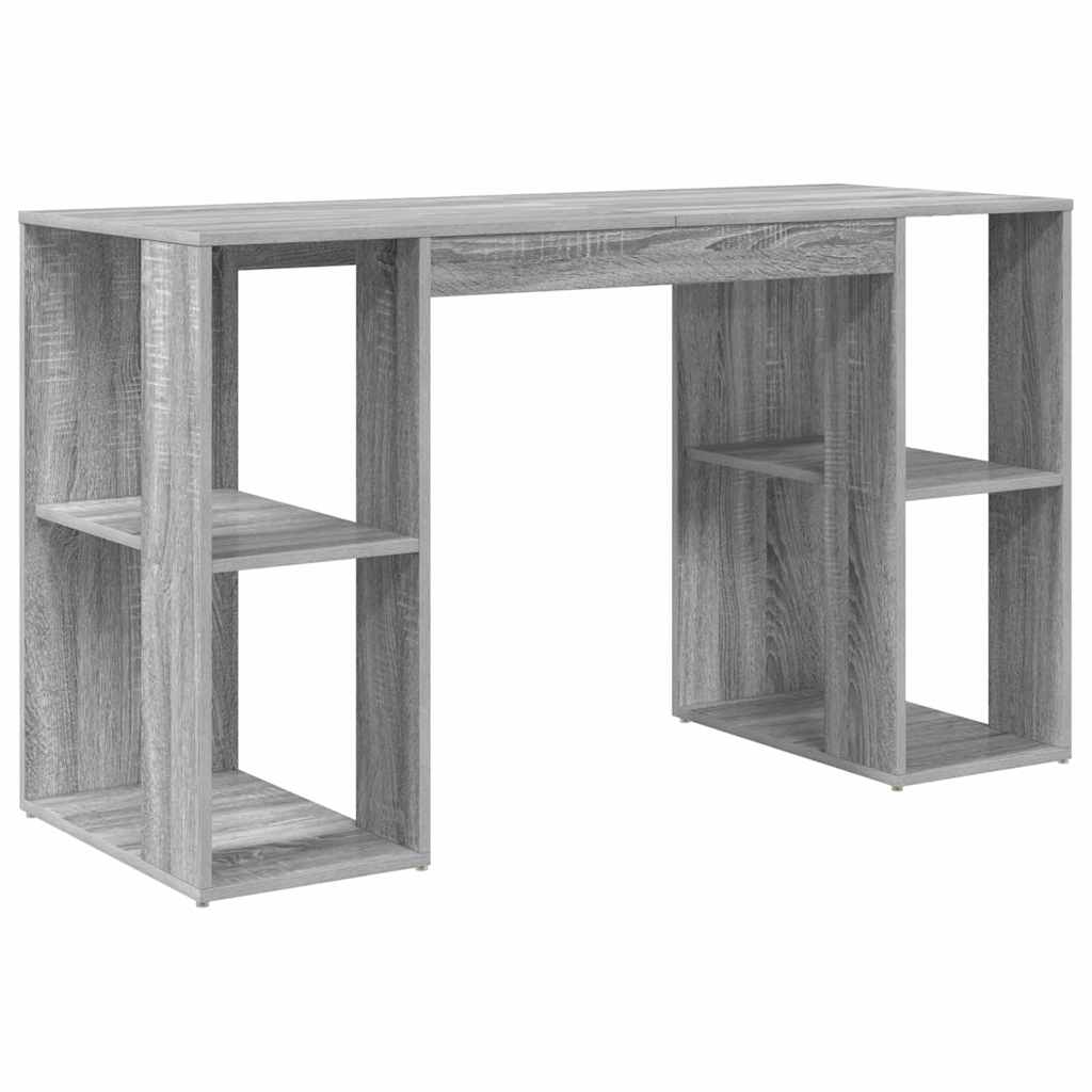 Bureau avec Rangement Gris Sonoma 130 x 50,5 x 75 cm - XIOS