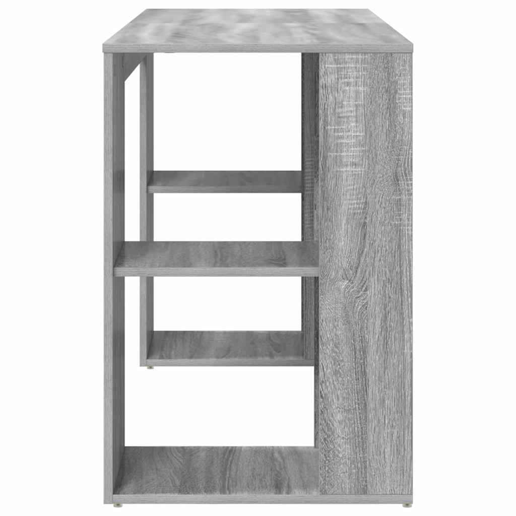 Bureau avec Rangement Gris Sonoma 130 x 50,5 x 75 cm - XIOS