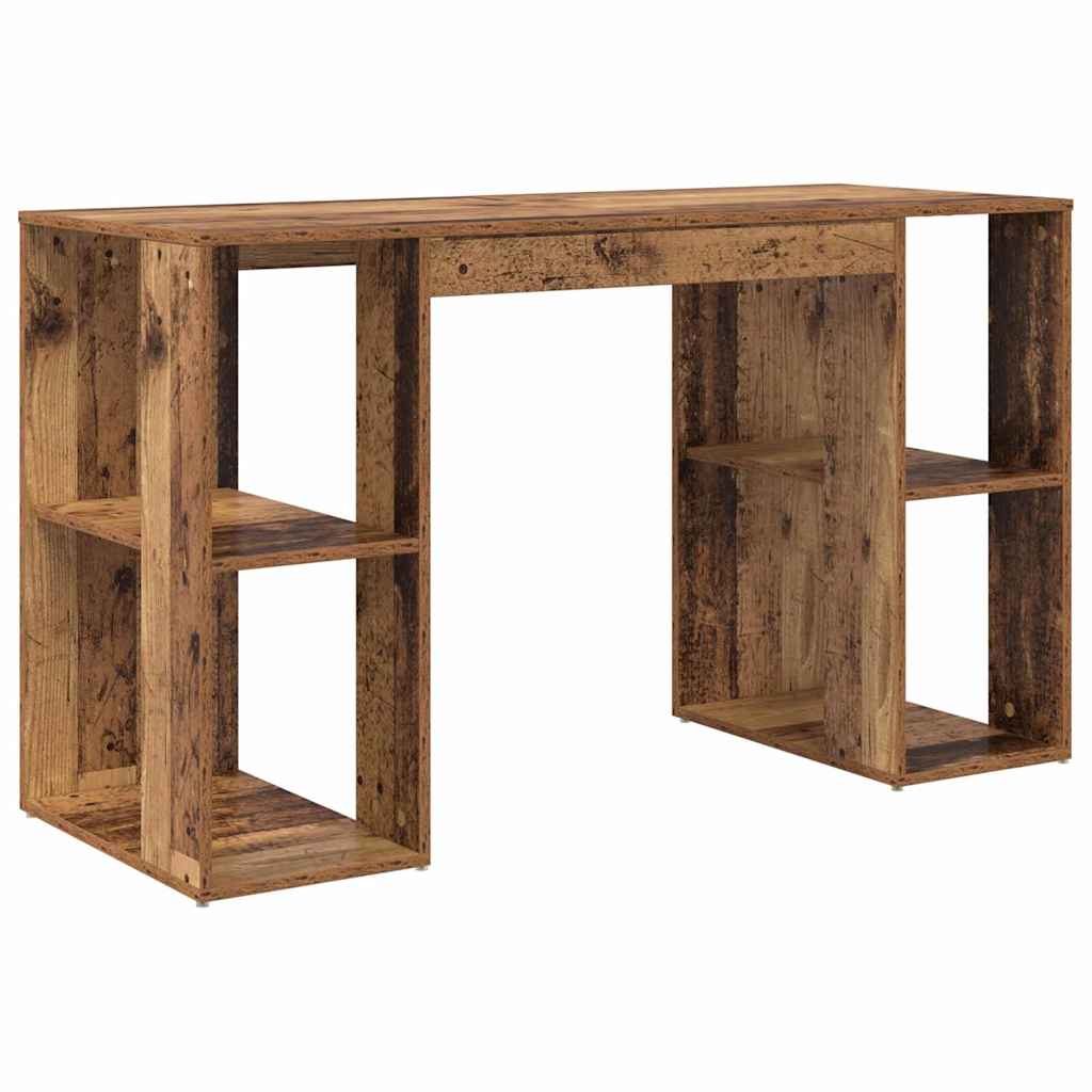 Bureau avec Rangement Bois ancien 130 x 50,5 x 75 cm - XIOS