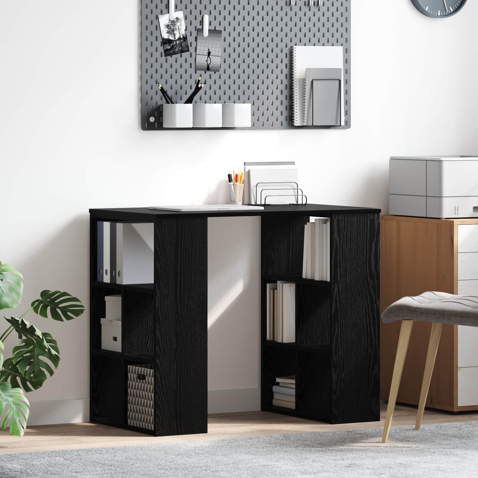 Bureau Chêne noir 90 x 50 x 75 cm Bois d'ingénierie - XIOS