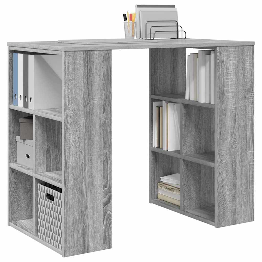 Bureau Gris Sonoma 90 x 50 x 75 cm Bois d'ingénierie - XIOS