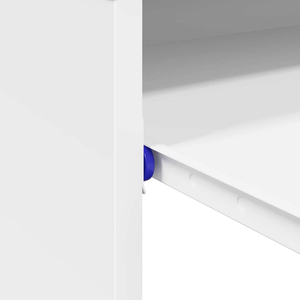 Bureau avec étagère Blanc 77,5 x 43 x 79 cm Bois d'ingénierie - XIOS