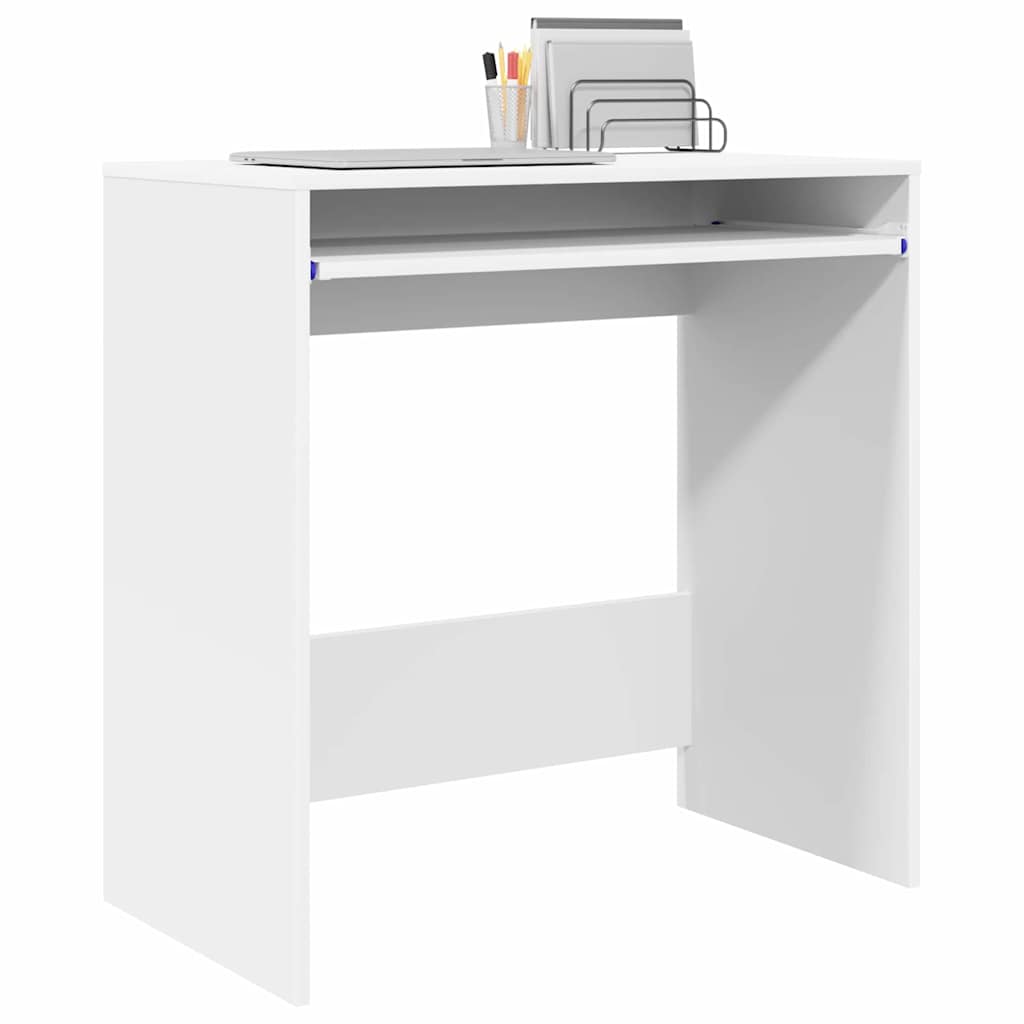 Bureau avec étagère Blanc 77,5 x 43 x 79 cm Bois d'ingénierie - XIOS