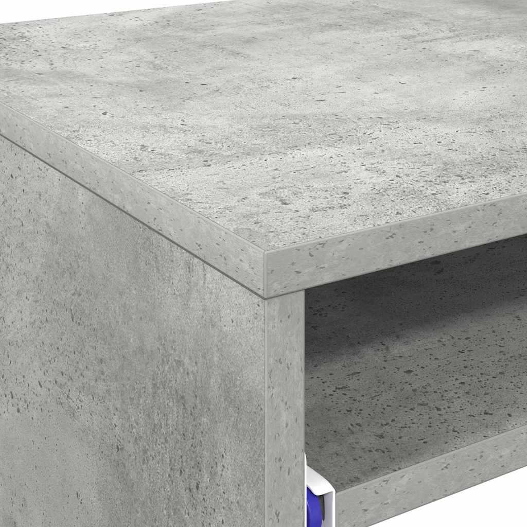 Bureau Gris béton 77,5 x 43 x 79 cm Bois d'ingénierie - XIOS