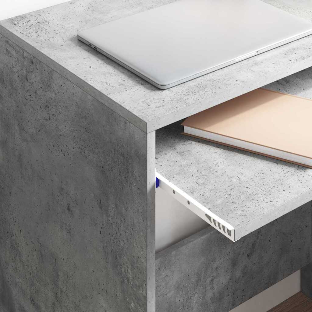 Bureau Gris béton 77,5 x 43 x 79 cm Bois d'ingénierie - XIOS