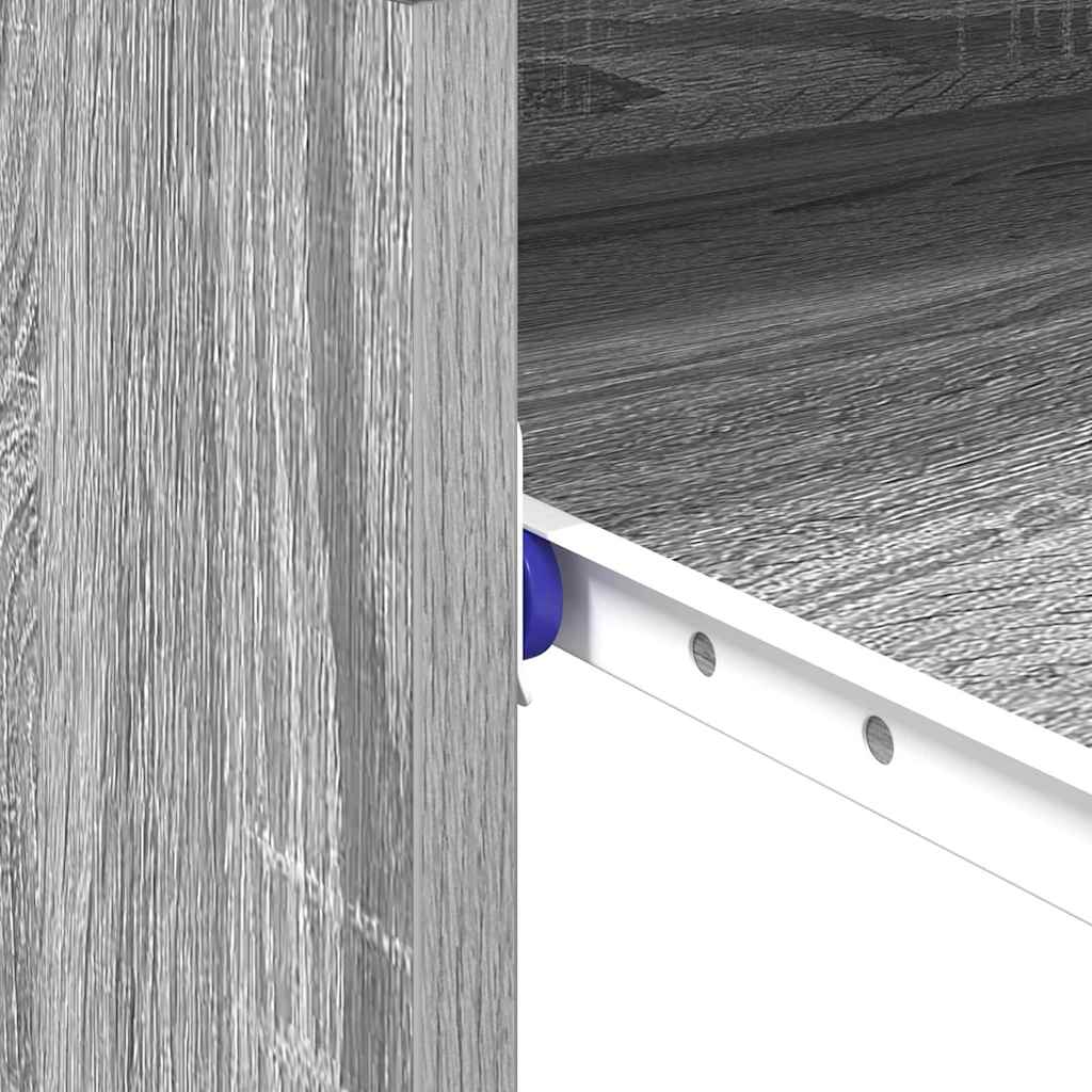 Bureau avec étagère Gris 77,5 x 43 x 79 cm Bois d'ingénierie - XIOS