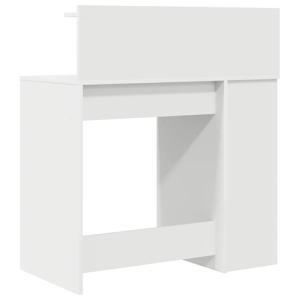Bureau avec rangement avec étagère Blanc 90 x 48 x 101,5 cm - XIOS