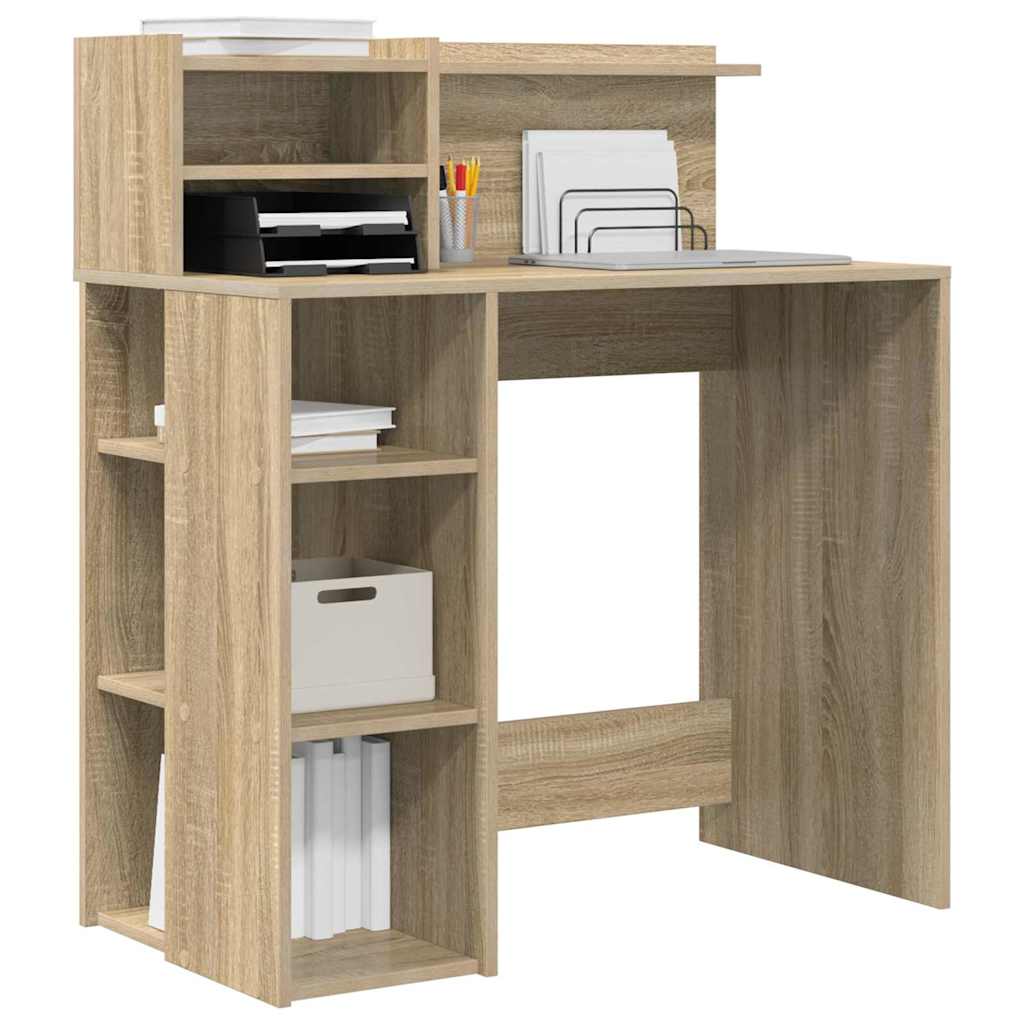 Bureau avec rangement Chêne sonoma 90 x 48 x 101,5 cm - XIOS
