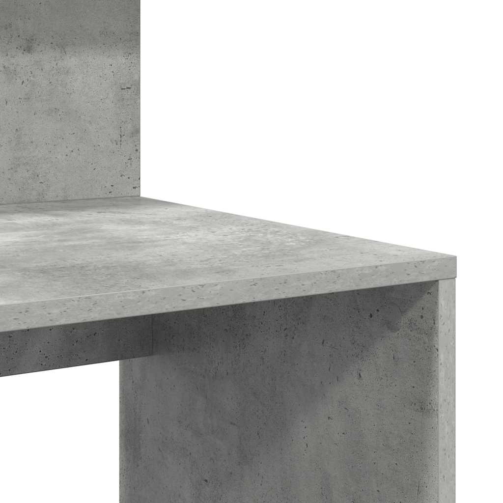 Bureau avec rangement Gris béton 90 x 48 x 101,5 cm - XIOS