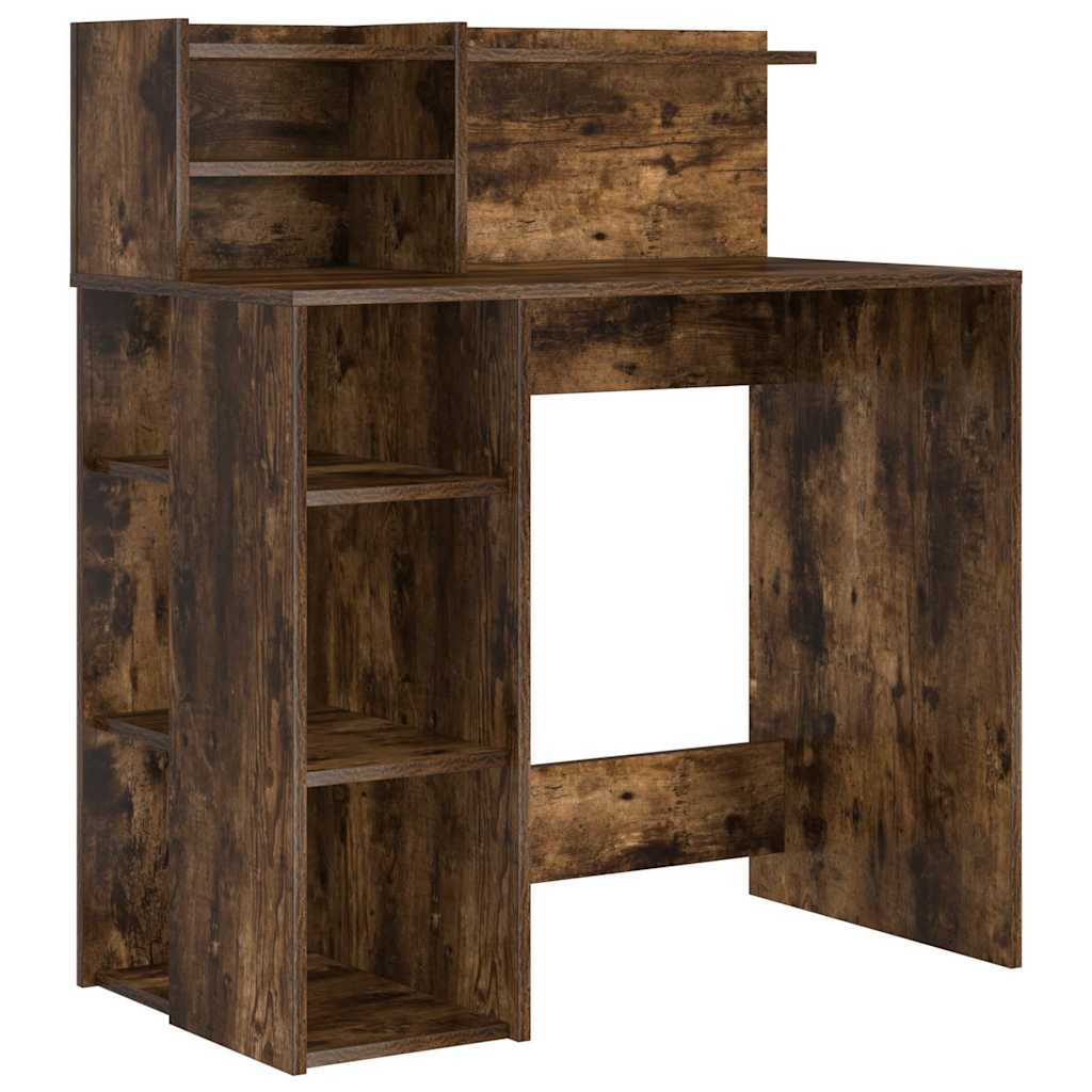 Bureau avec rangement Chêne fumé 90 x 48 x 101,5 cm - XIOS