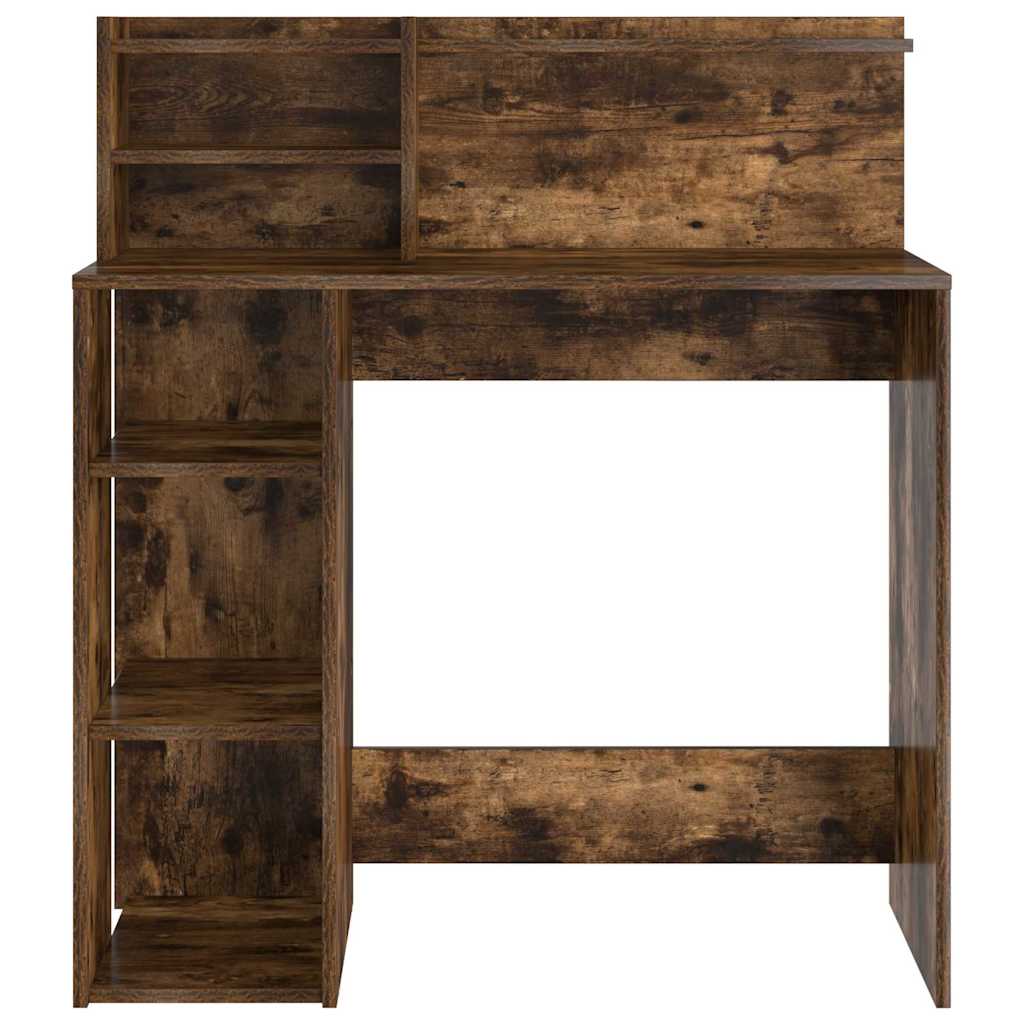 Bureau avec rangement Chêne fumé 90 x 48 x 101,5 cm - XIOS