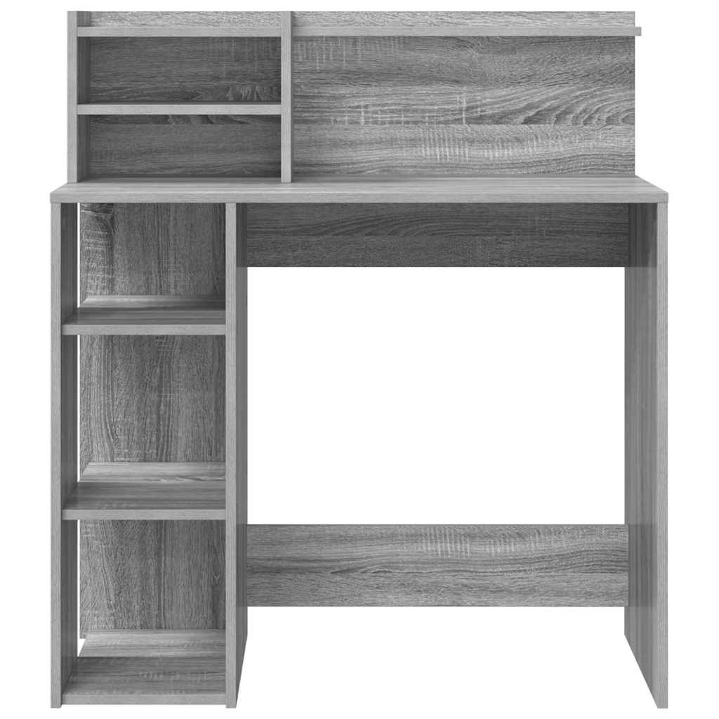 Bureau avec rangement Sonoma gris 90 x 48 x 101,5 cm - XIOS