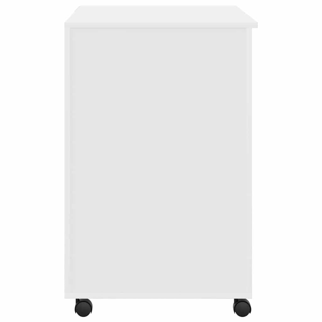 Bureau avec roulettes Blanc 91 x 50 x 77 cm Bois d'ingénierie - XIOS