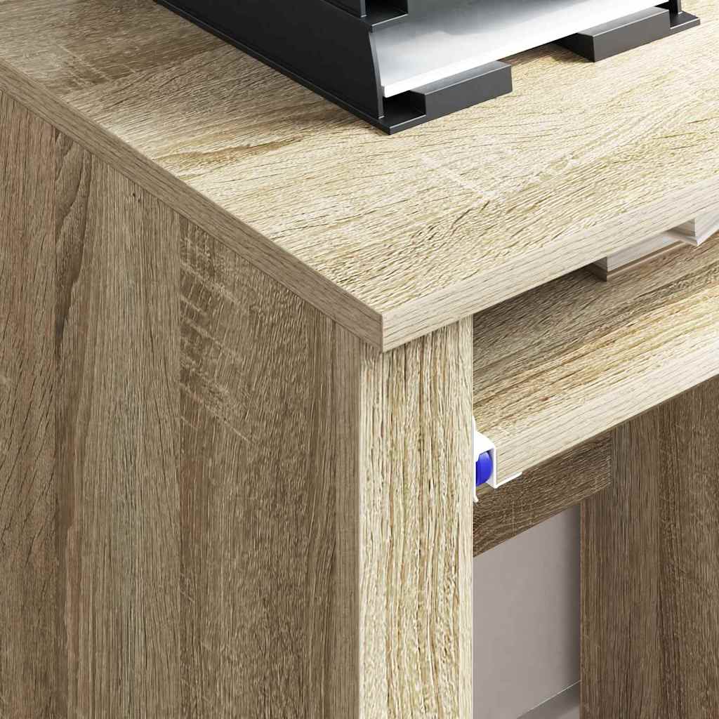 Bureau avec roues avec tiroir Chêne Sonoma 91 x 50 x 77 cm - XIOS