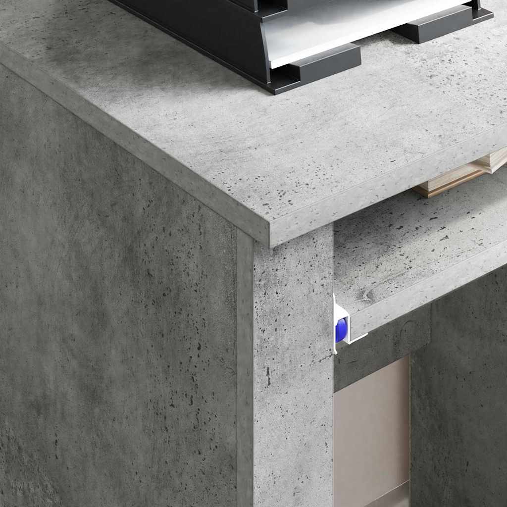 Bureau avec roues Gris béton 91 x 50 x 77 cm Bois d'ingénierie - XIOS