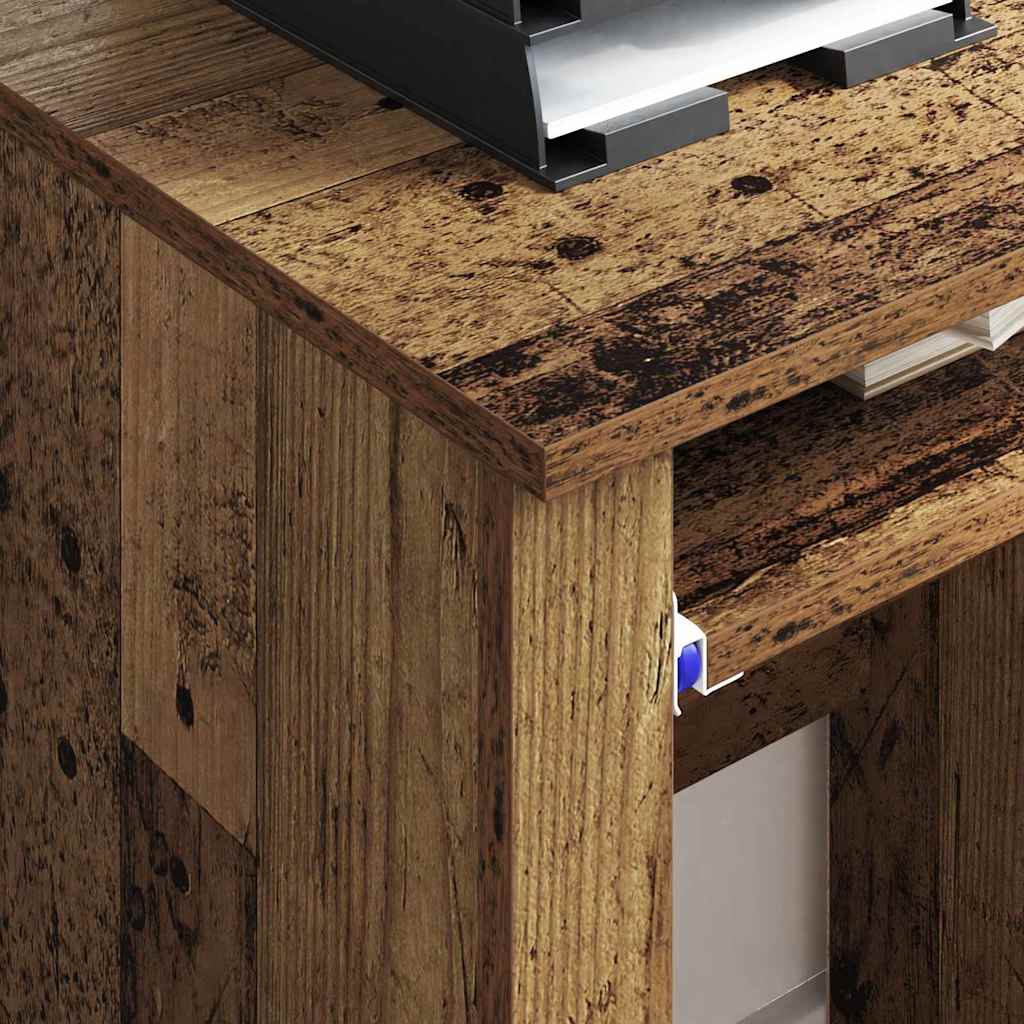Bureau avec roues Bois Ancien 91 x 50 x 77 cm Bois d'ingénierie - XIOS