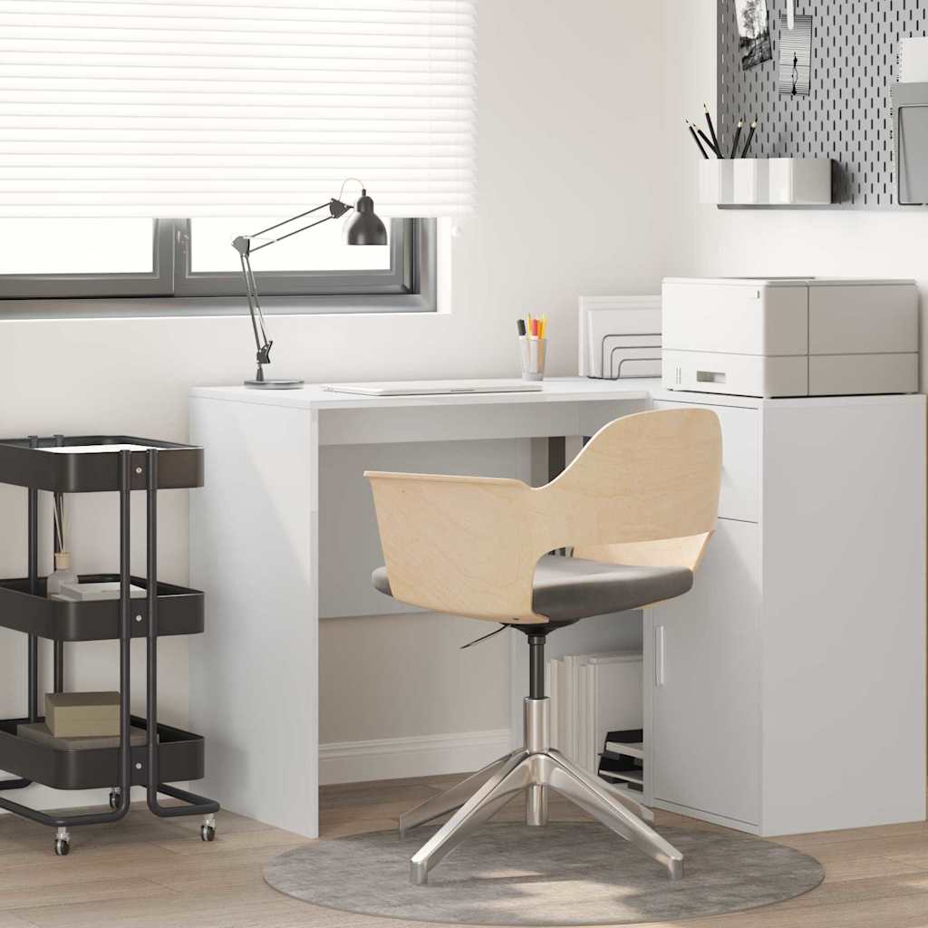 Bureau avec étagère Blanc 102 x 50 x 75 cm Bois d'ingénierie - XIOS