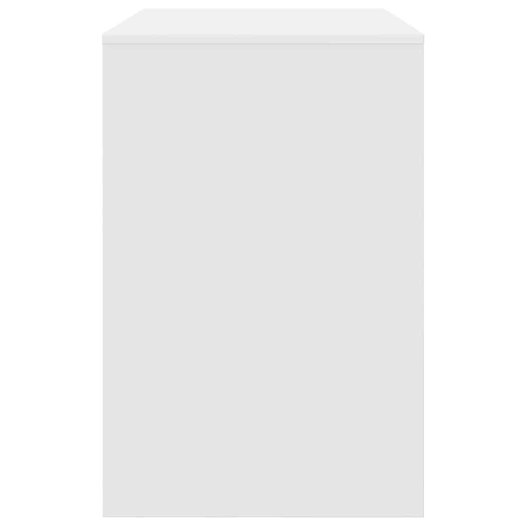 Bureau avec étagère Blanc 102 x 50 x 75 cm Bois d'ingénierie - XIOS