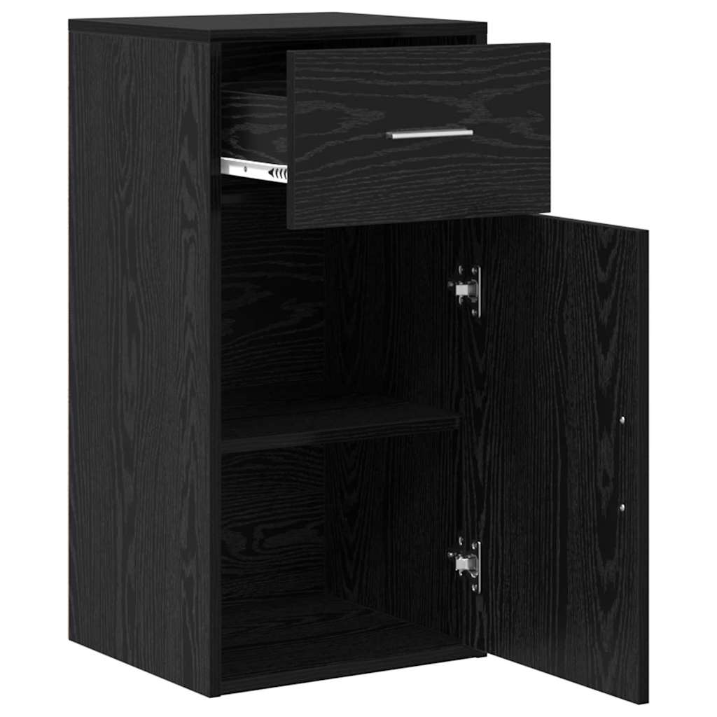 Buffet avec tiroir Chêne noir 38 x 34 x 75 cm - XIOS