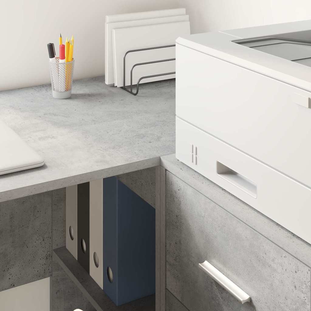 Buffet avec tiroir Gris béton 38 x 34 x 75 cm - XIOS