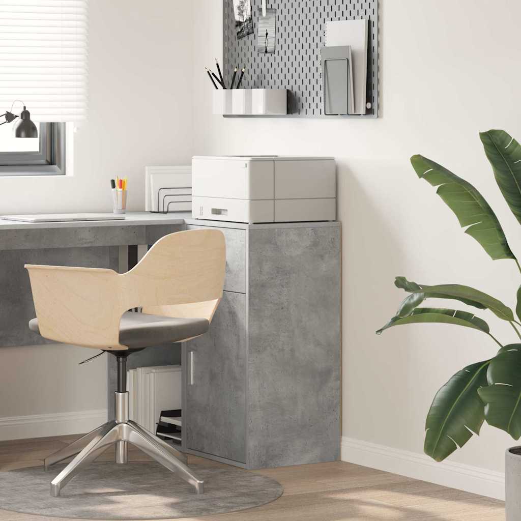 Buffet Gris béton 38 x 34,5 x 75 cm Bois d'ingénierie - XIOS