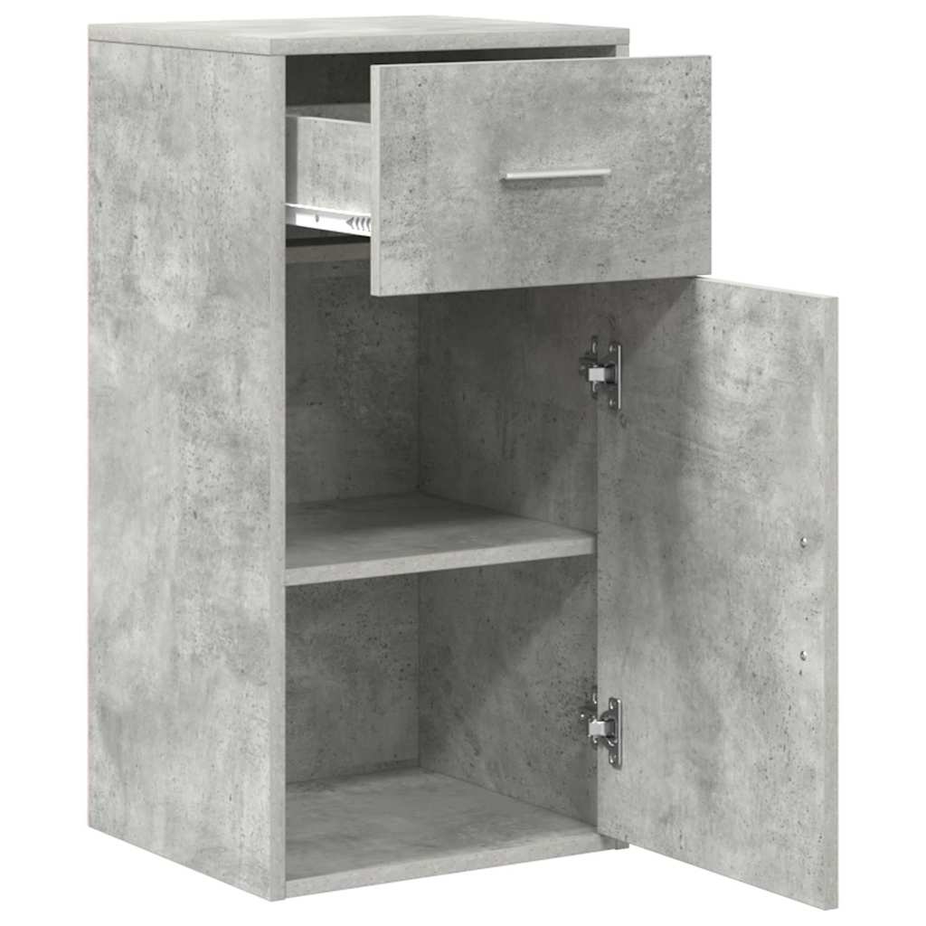 Buffet Gris béton 38 x 34,5 x 75 cm Bois d'ingénierie - XIOS