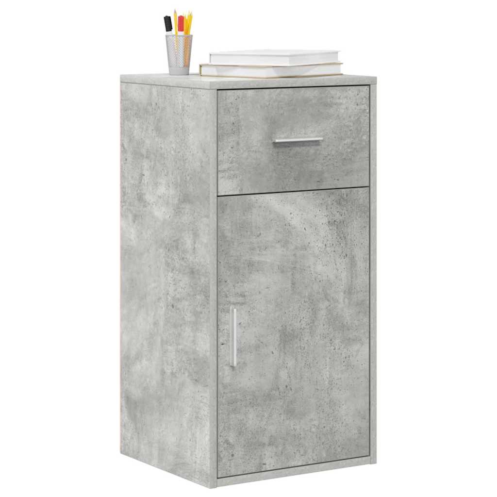 Buffet Gris béton 38 x 34,5 x 75 cm Bois d'ingénierie - XIOS