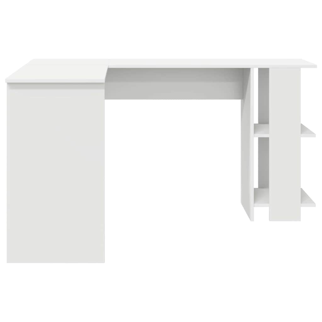 Bureau d'angle avec rangement Blanc 140 x 113.5 x 75 cm - XIOS