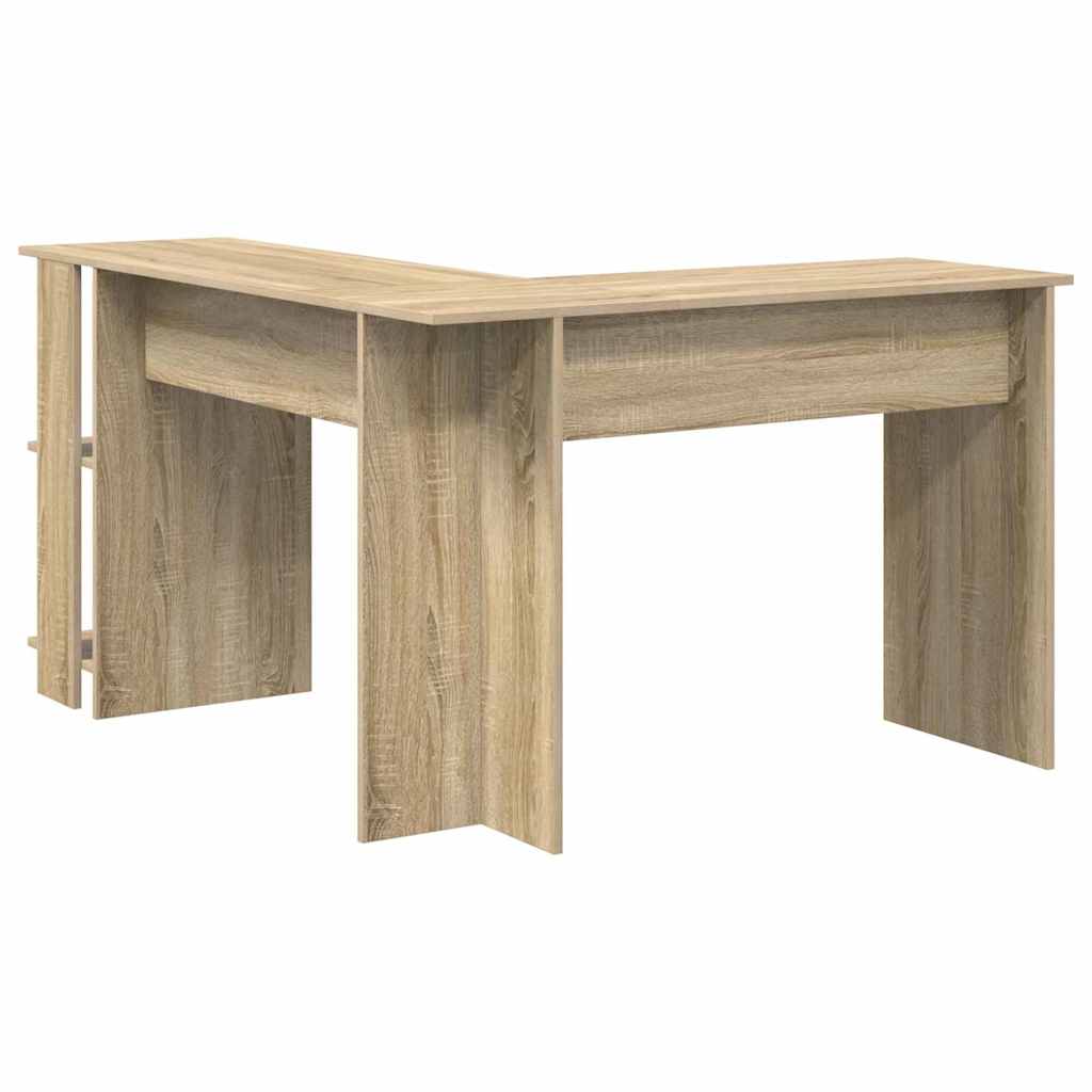Bureau d'angle avec rangement Chêne sonoma 140 x 113.5 x 75 cm - XIOS