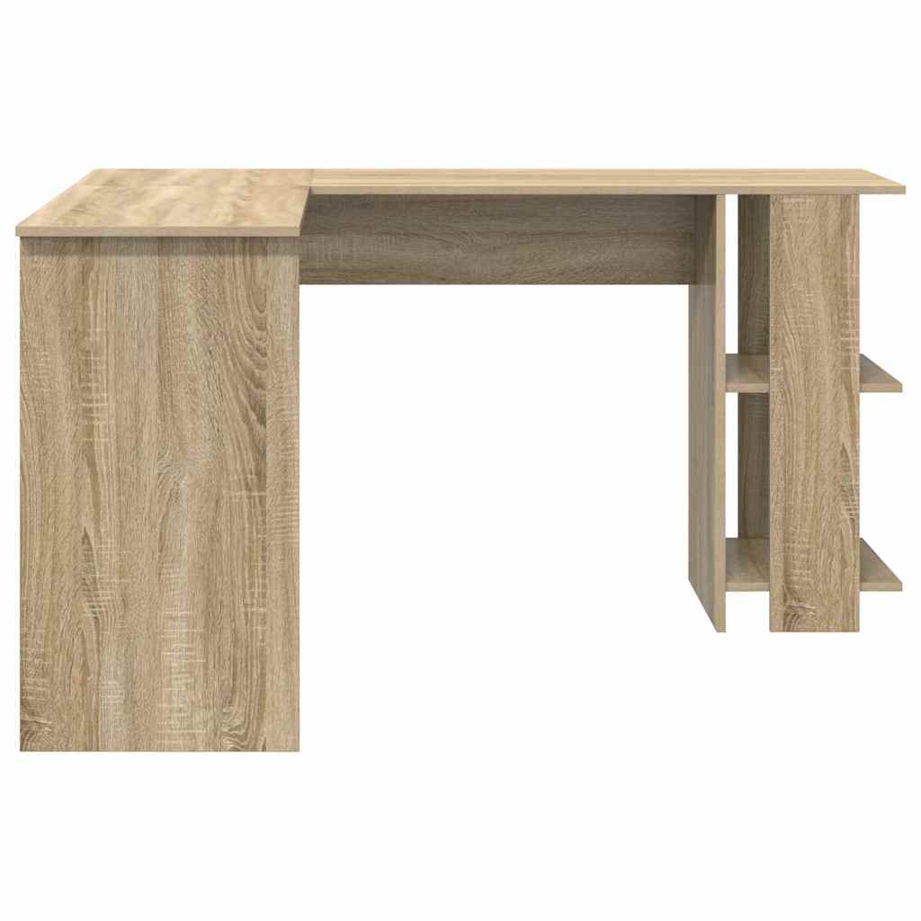 Bureau d'angle avec rangement Chêne sonoma 140 x 113.5 x 75 cm - XIOS